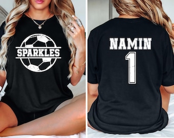 Custom Soccer Team Shirt, Personalized Name & Number