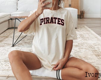 Comfort Colors Pirates-mascotteshirt, School Spirit-T-shirt