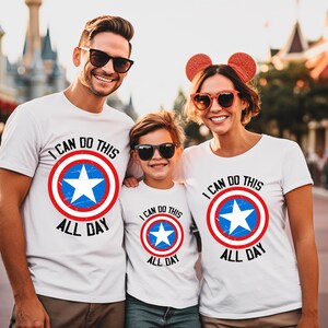 Camiseta del Capitán América, camiseta de cómic de Marvel, puedo hacer esto todo el día imagen 2