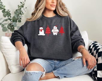 Comfort Colors Polar Bear kerstshirt