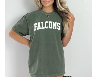 Comfort Colors Falcons-teamshirt, mascotte-T-shirt