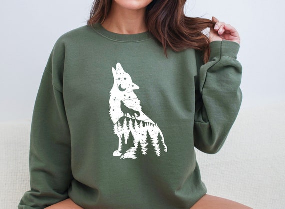 Felpa con lupo on sale