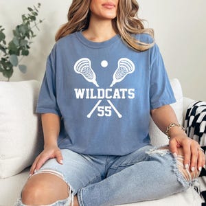 Comfort Colors, Custom Lacrosse Shirt, Lacrosse Mom Shirt, Lacrosse Team Shirt, Personalized Lacrosse Shirt, Lacrosse Shirt, Custom Lacrosse