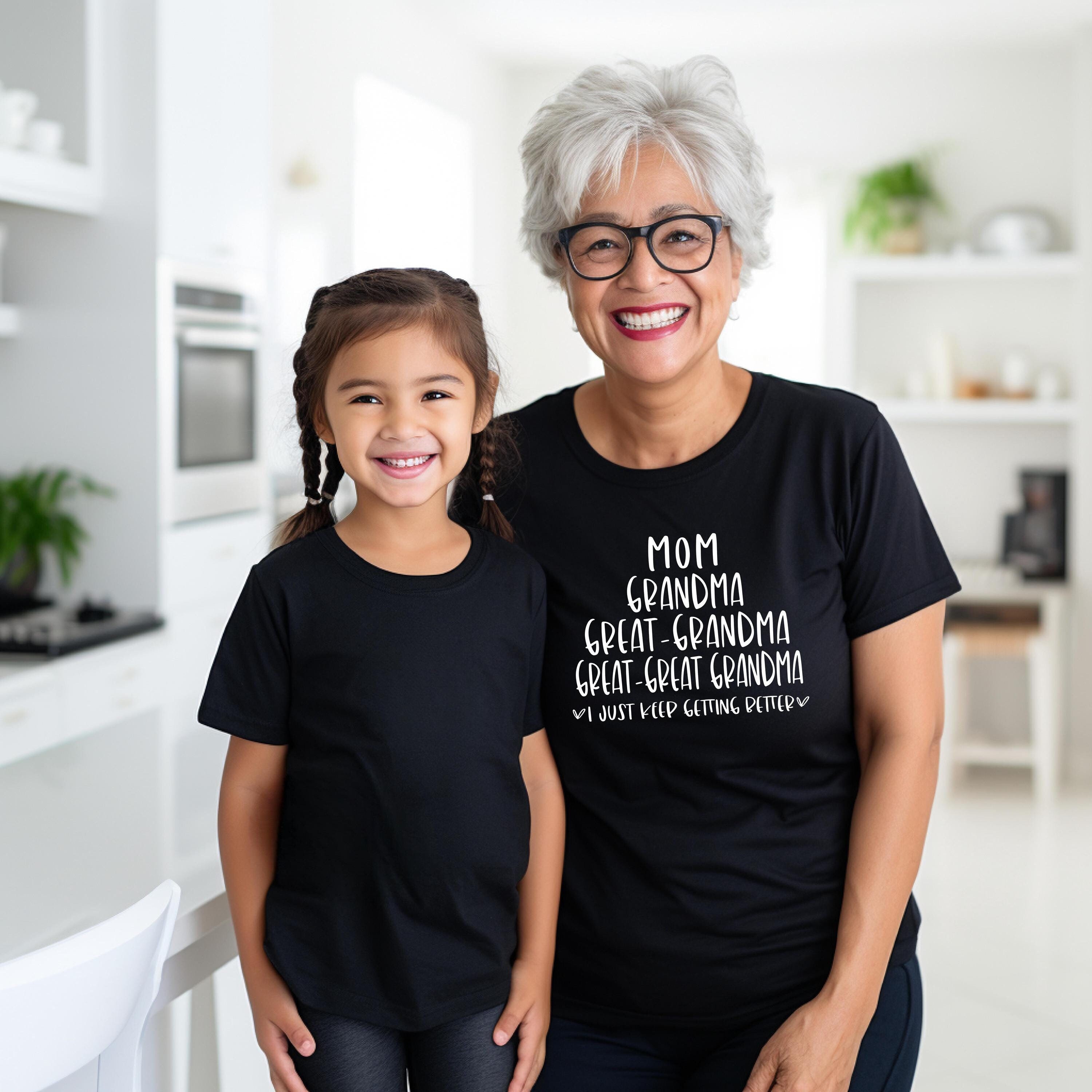 Mom Grandma Great Grandma Great Great Grandma Shirt, Grandma Shirt, Pregnancy Announcement Sweatshirt, Great Great Grandma Tee, Mother's Day