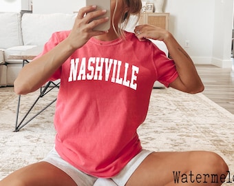 Comfort Colors, Nashville Shirt, Tennessee Shirt, Music City Shirt, Country Music Shirt, Nashville Gift, Girls Trip To Nashville, Nashville