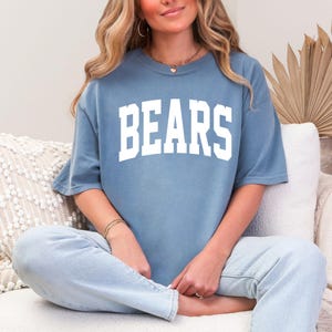 Comfort Colors, Bears Shirt, Bears Team Mascot Shirt, Bears Mascot Shirt, Bears Team Shirt, Bears School Shirt, Bears Mom Shirt