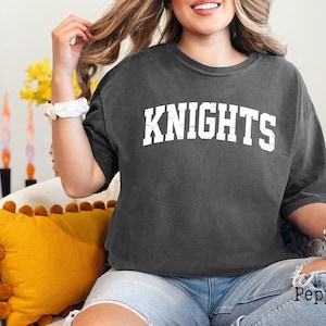 Comfort Colors, Knights Shirt, Knights Team Mascot Shirt, Knights Mascot Shirt, Knights Team Shirt, Knights School Shirt, Knights Mom Shirt