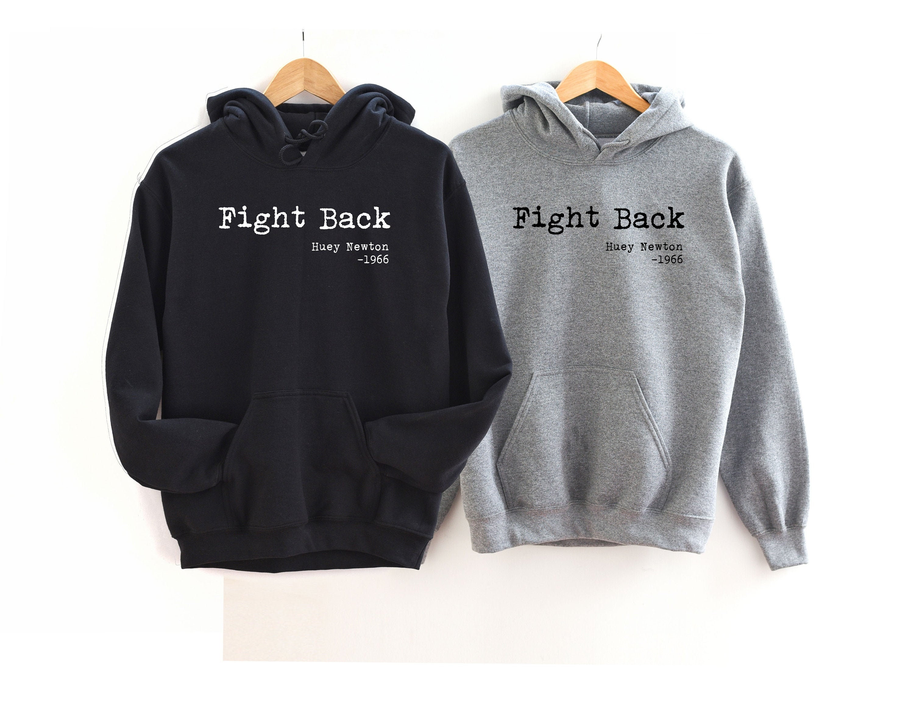 Fight Back Sweatshirt Huey Newton Hoodie Black History