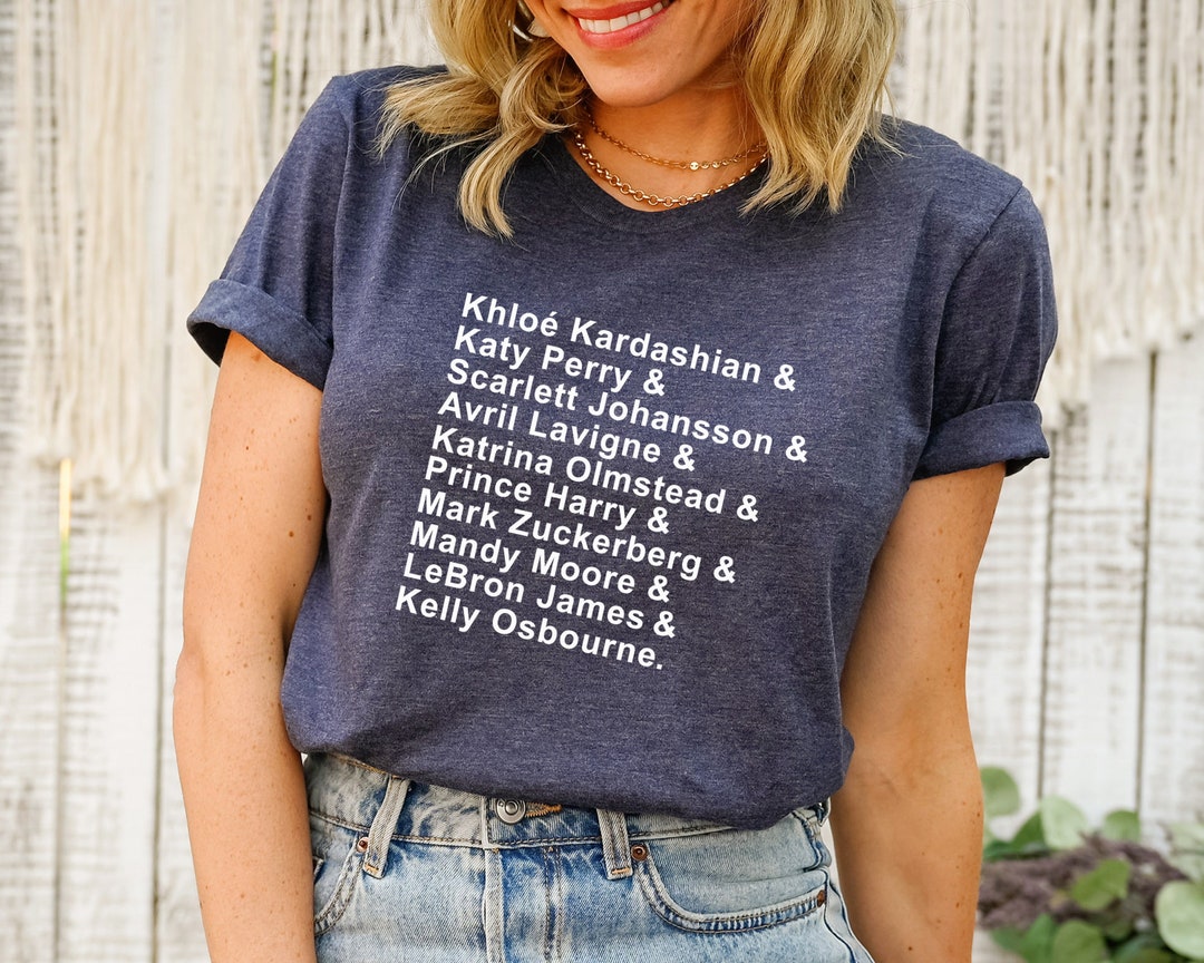 Custom Name List Shirt, Personalized Birthday Gift - Etsy