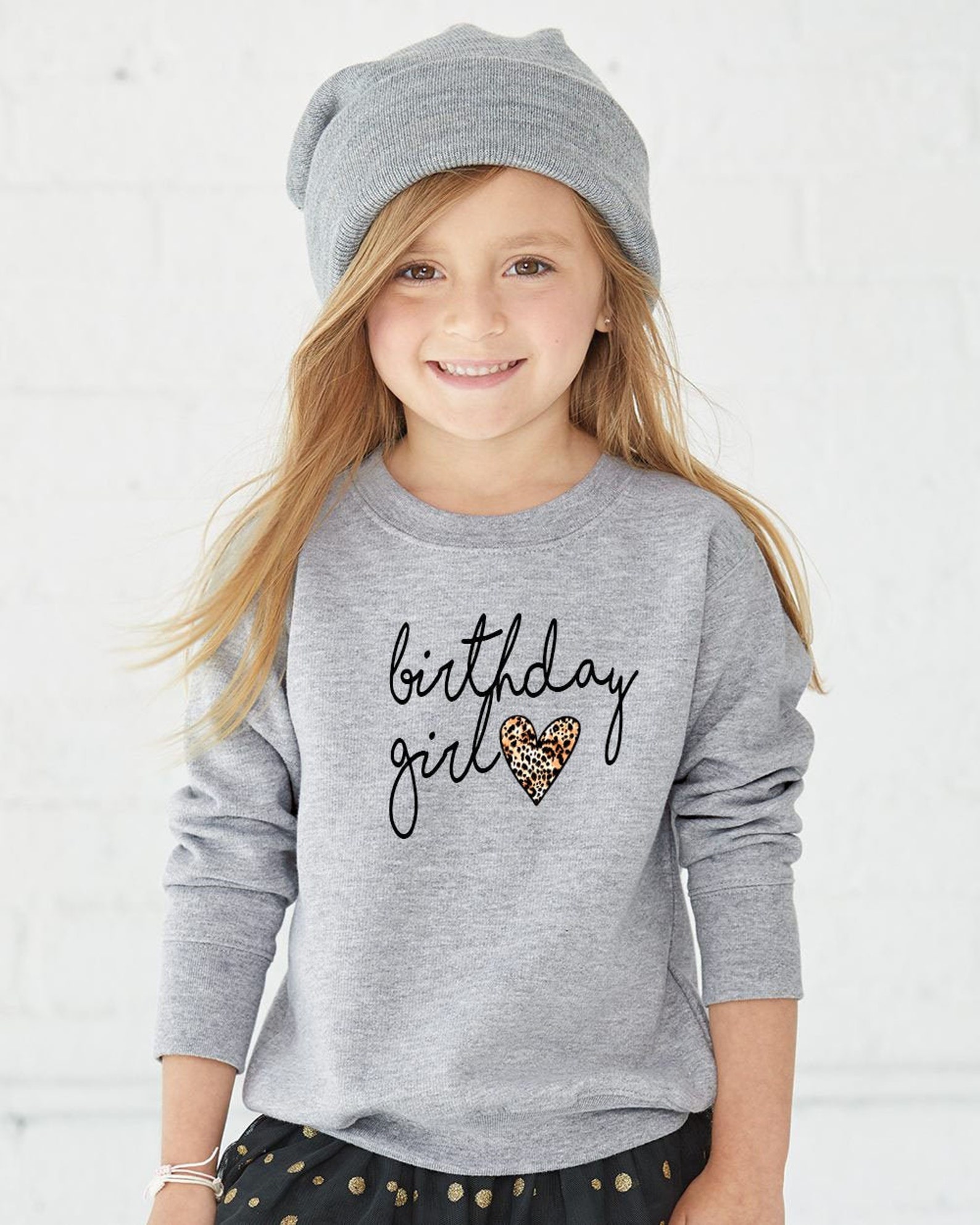 BIRTHDAY GIRL Sweatshirt Toddler Birthday Girl Sweatshirt Etsy