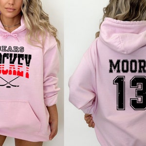 Personalized Hockey Hoodie, Custom Name and Number, Hockey Mom Shirt