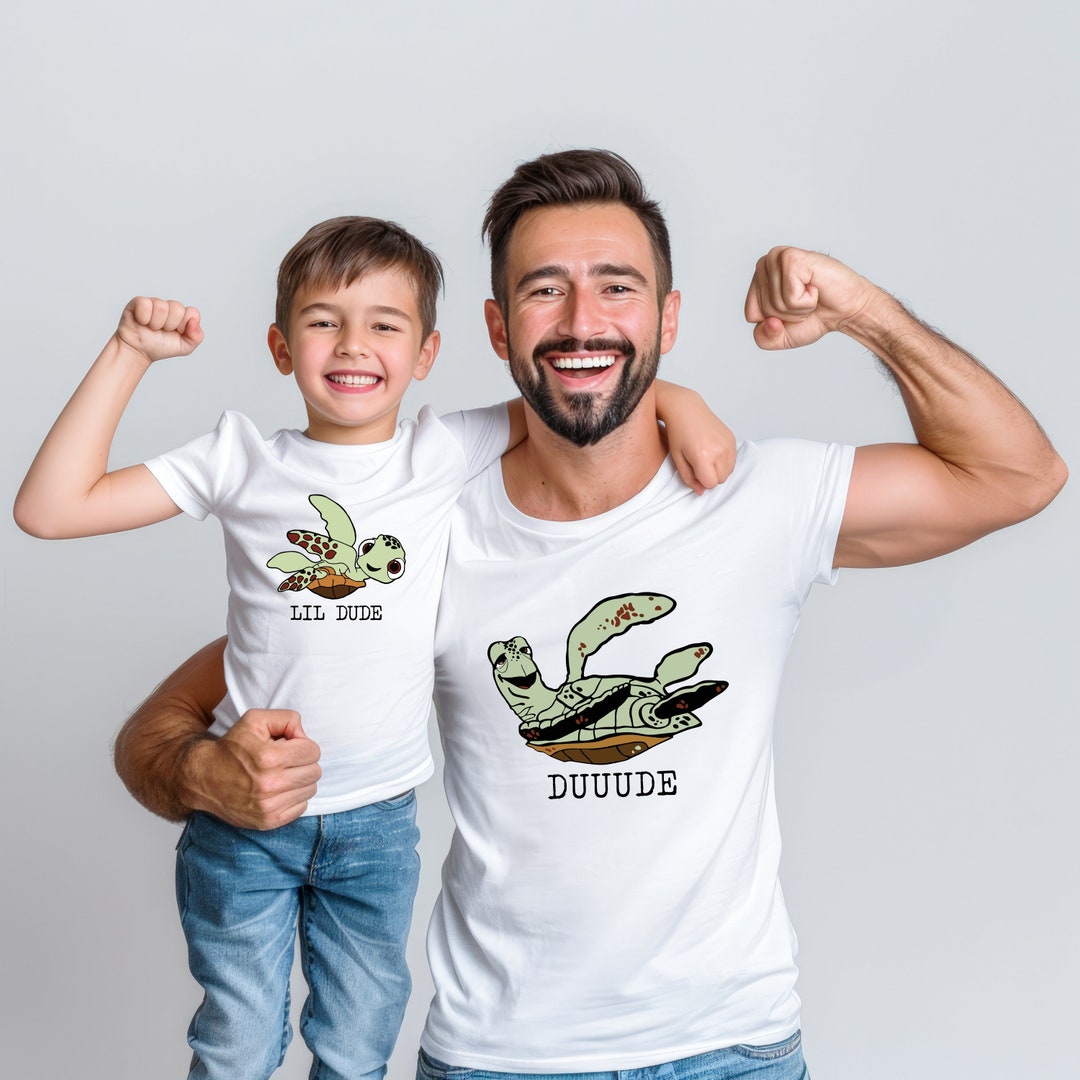 Father and Son Matching Shirts, Matching Turtles Father Son Shirts ...