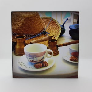Photo on wood - coffee cup