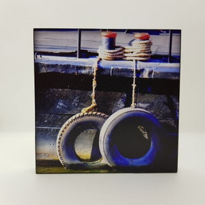 Photo on wood - tires