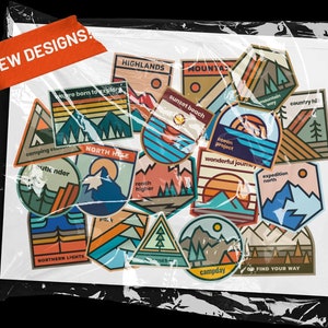 Adventure Badge 100 Pack Stickers Waterproof