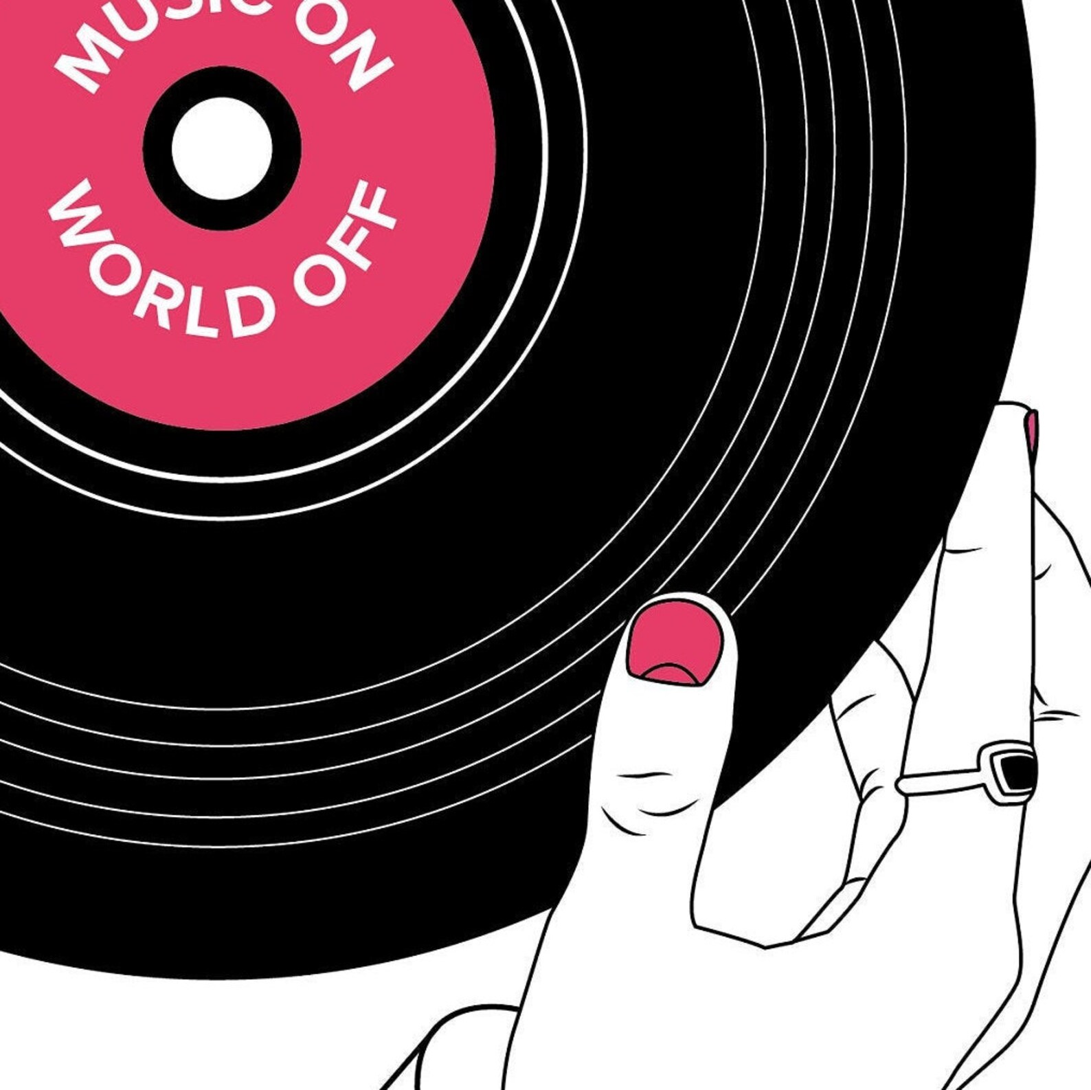 Vinyl Print personalized song Illustration Download Etsy