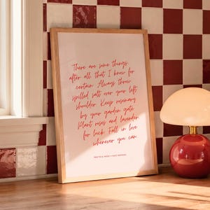 Frase de la película "Practical Magic", lámina decorativa de Owens (descarga digital)