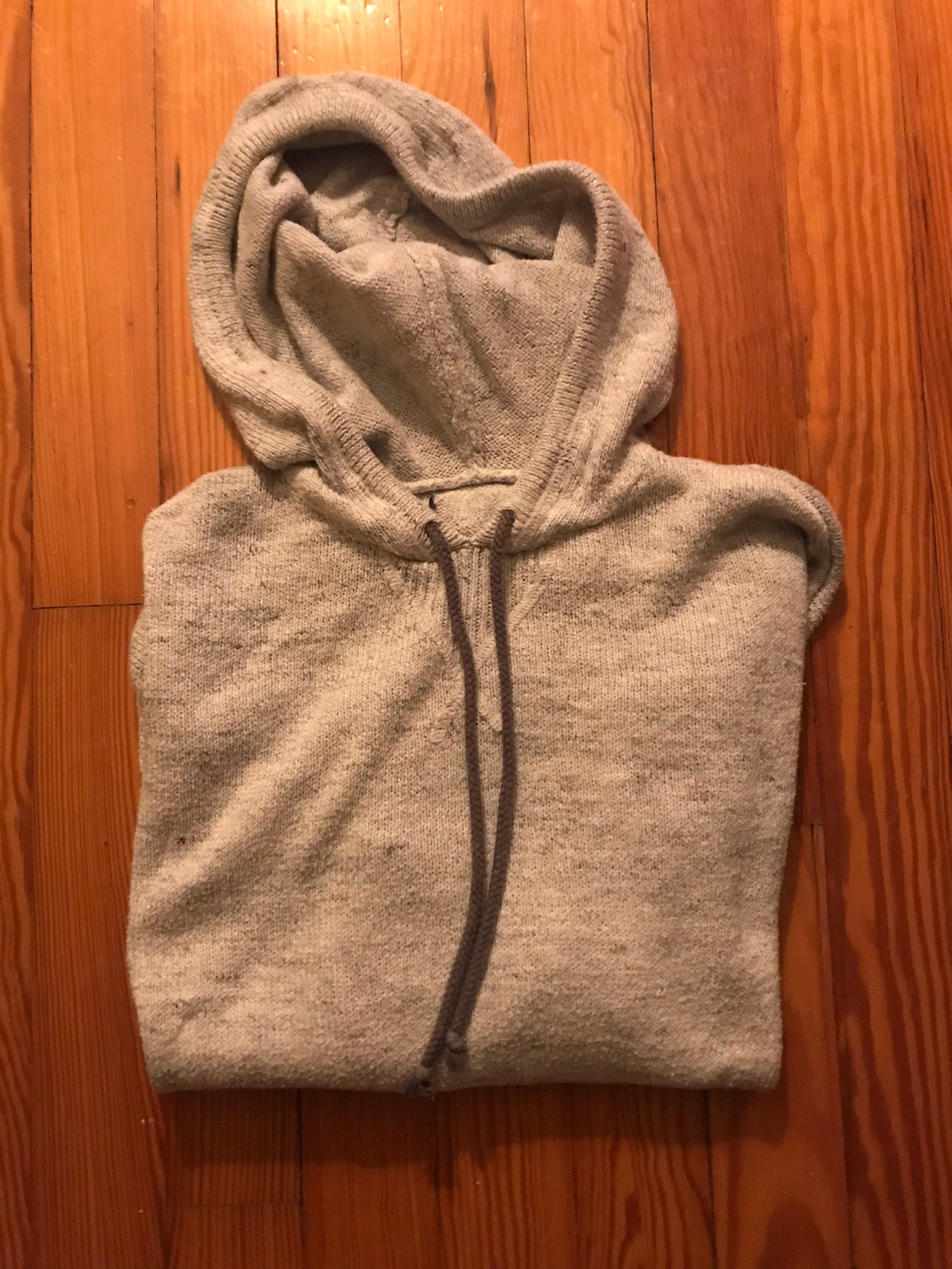Fine knit hooded/ hoodie sweatshirt | Etsy