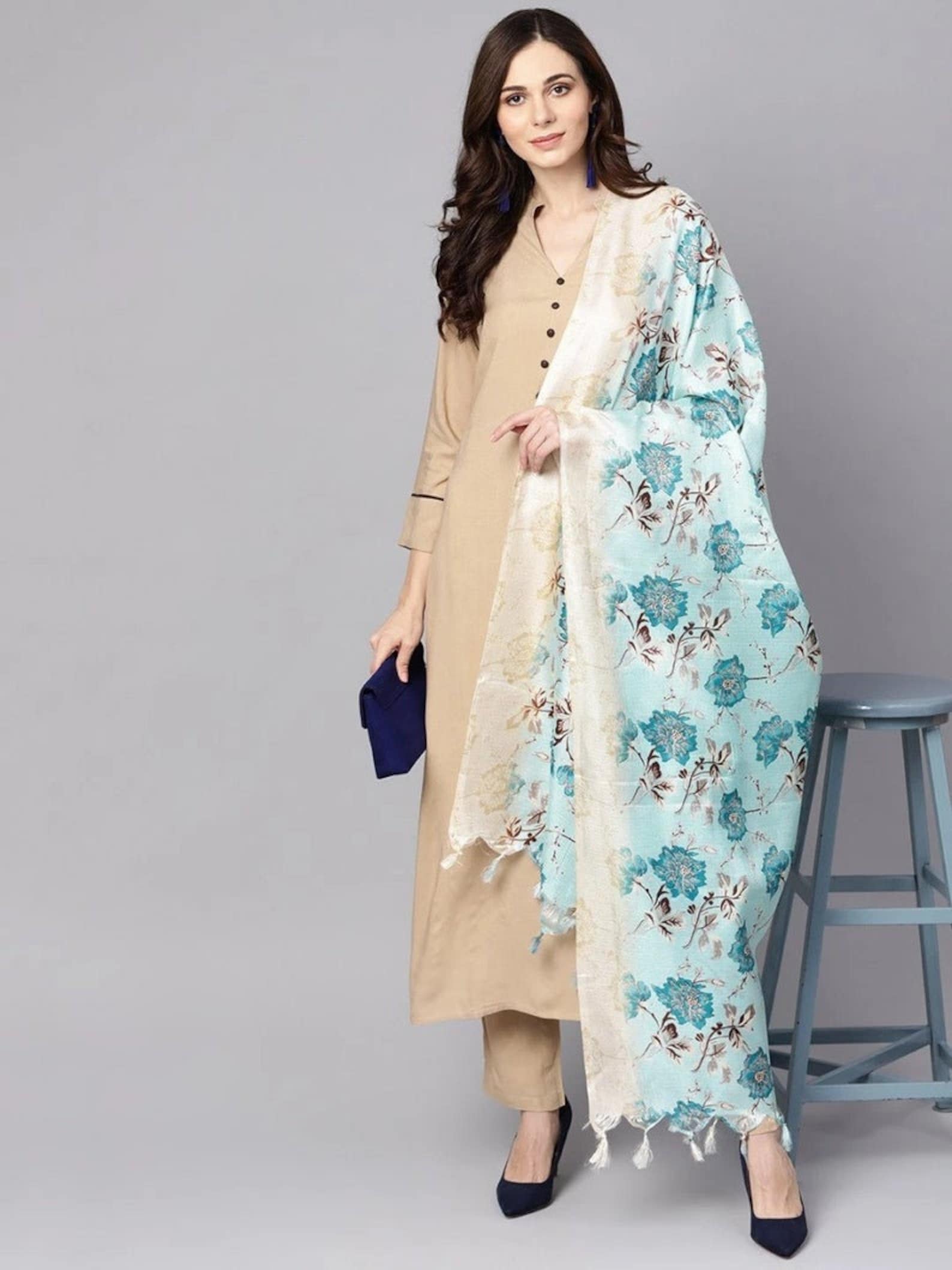 kurti pant set with dupatta