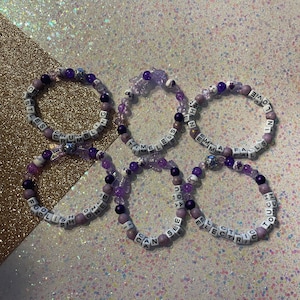 Purple from the vault TS inspired friendship bracelets set of 6