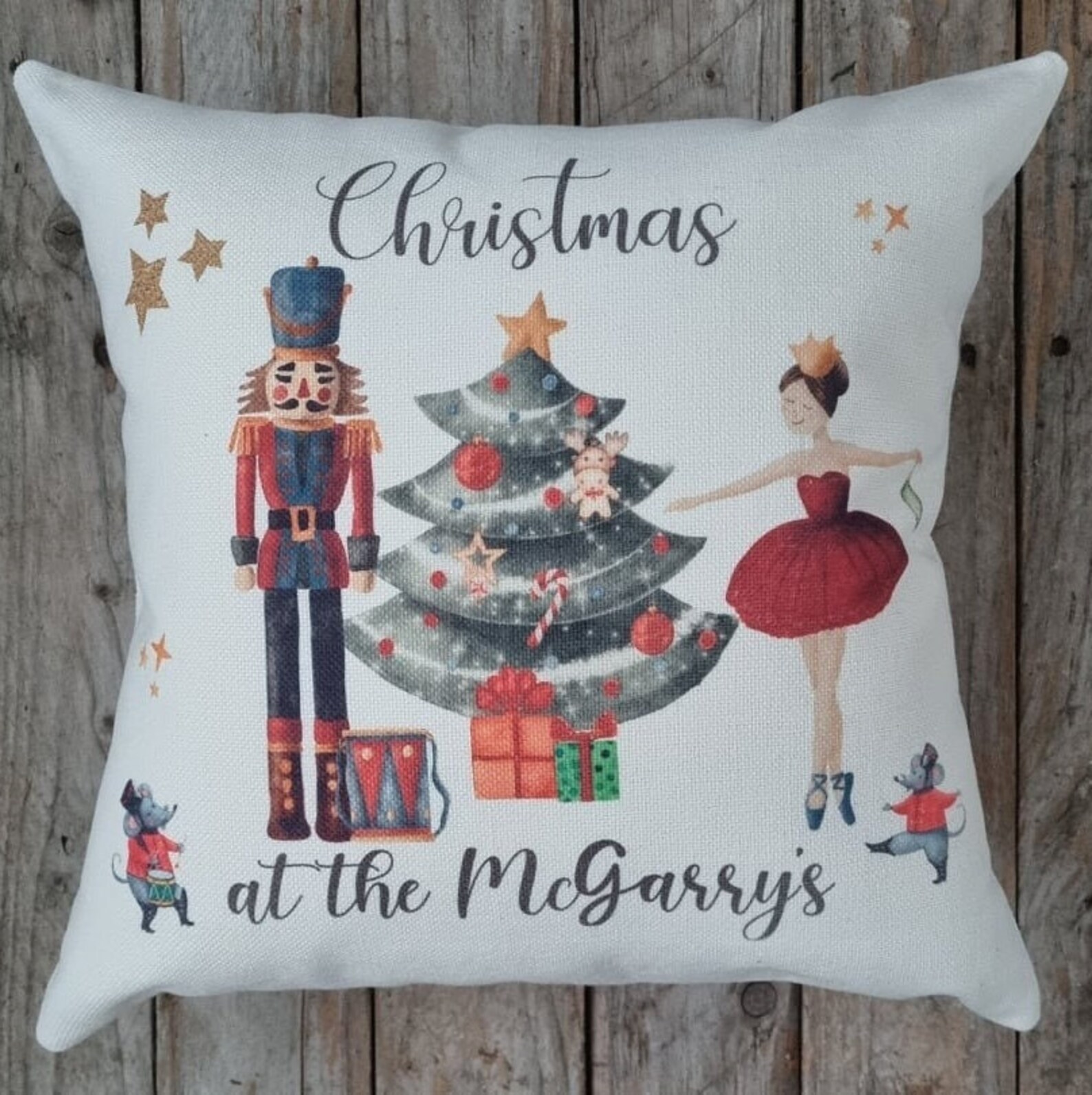 Personalised Christmas Nutcracker Cushion/pillow. Home Decor Etsy UK