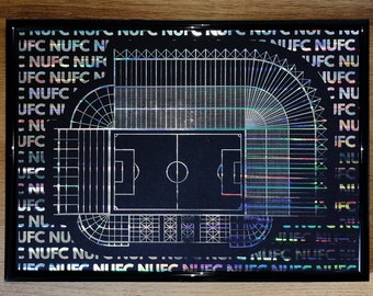 St James' Park - NUFC - Foil art