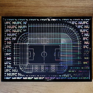 St James&#39; Park - NUFC - Foil art