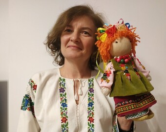Ukrainian traditional doll Ukraine sellers Ukraine shops Ethnic dolls National doll Textyle doll Handmade doll Folcloric doll Ukraine doll