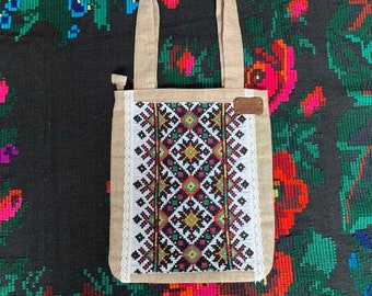 Ukrainian embroidery bag Linen bag Shopper bag Cross stitch Ukraine sellers Ukraine shops Traditional bag Ethnic folk bag Shoulder bag
