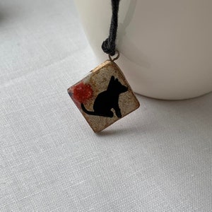 Ukraine shops Ukraine sellers Dog ceramic pendant Pottery dog necklace Puppy necklace Dogs lover gifts Artistic necklace jewelry Dog owner image 7