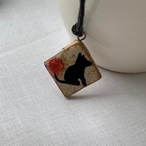 Ukraine shops Ukraine sellers Dog ceramic pendant Pottery dog necklace Puppy necklace Dogs lover gifts Artistic necklace jewelry Dog owner image 6