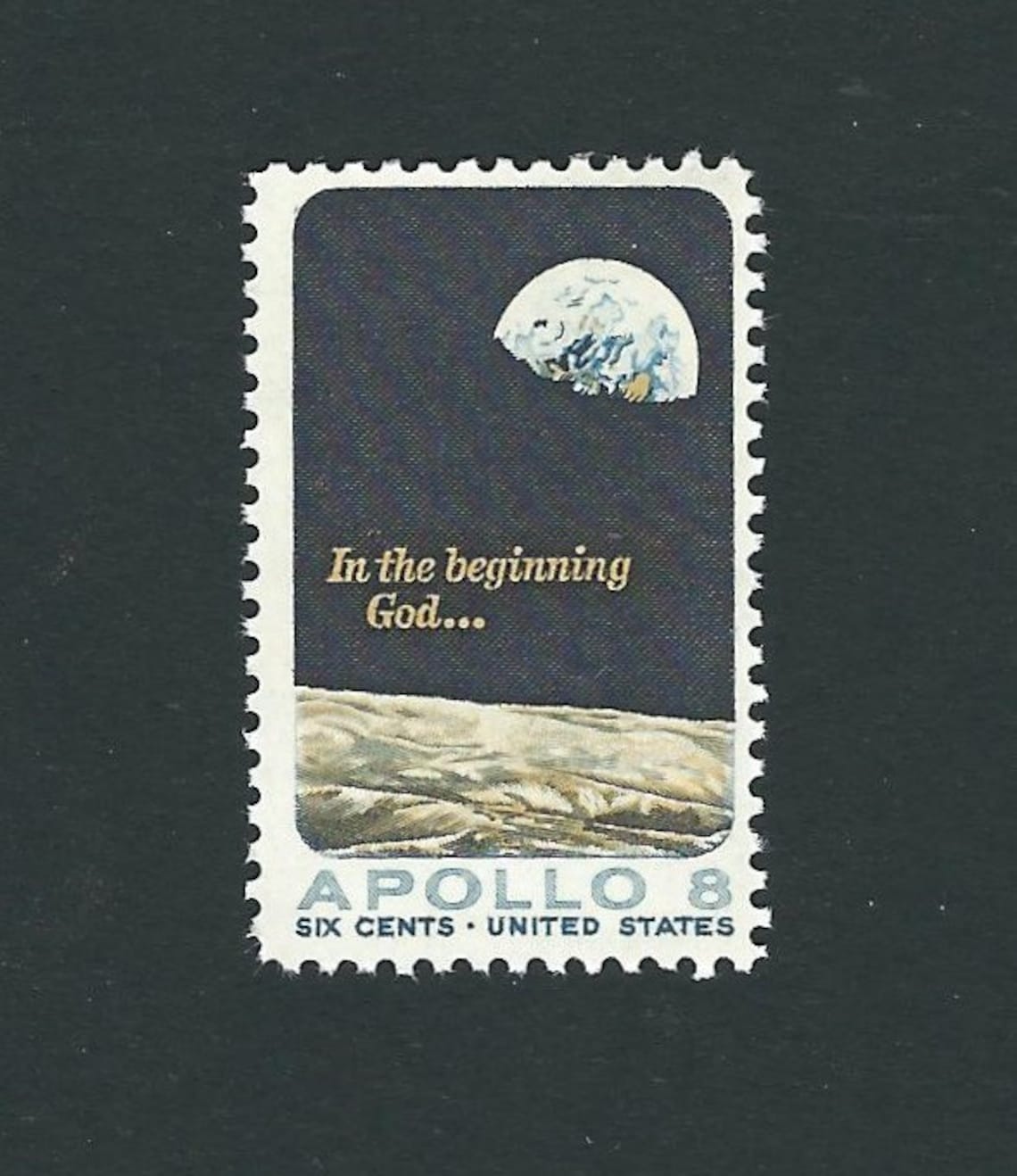 Apollo 8 In the beginning God... 20 Stamps 5 | Etsy