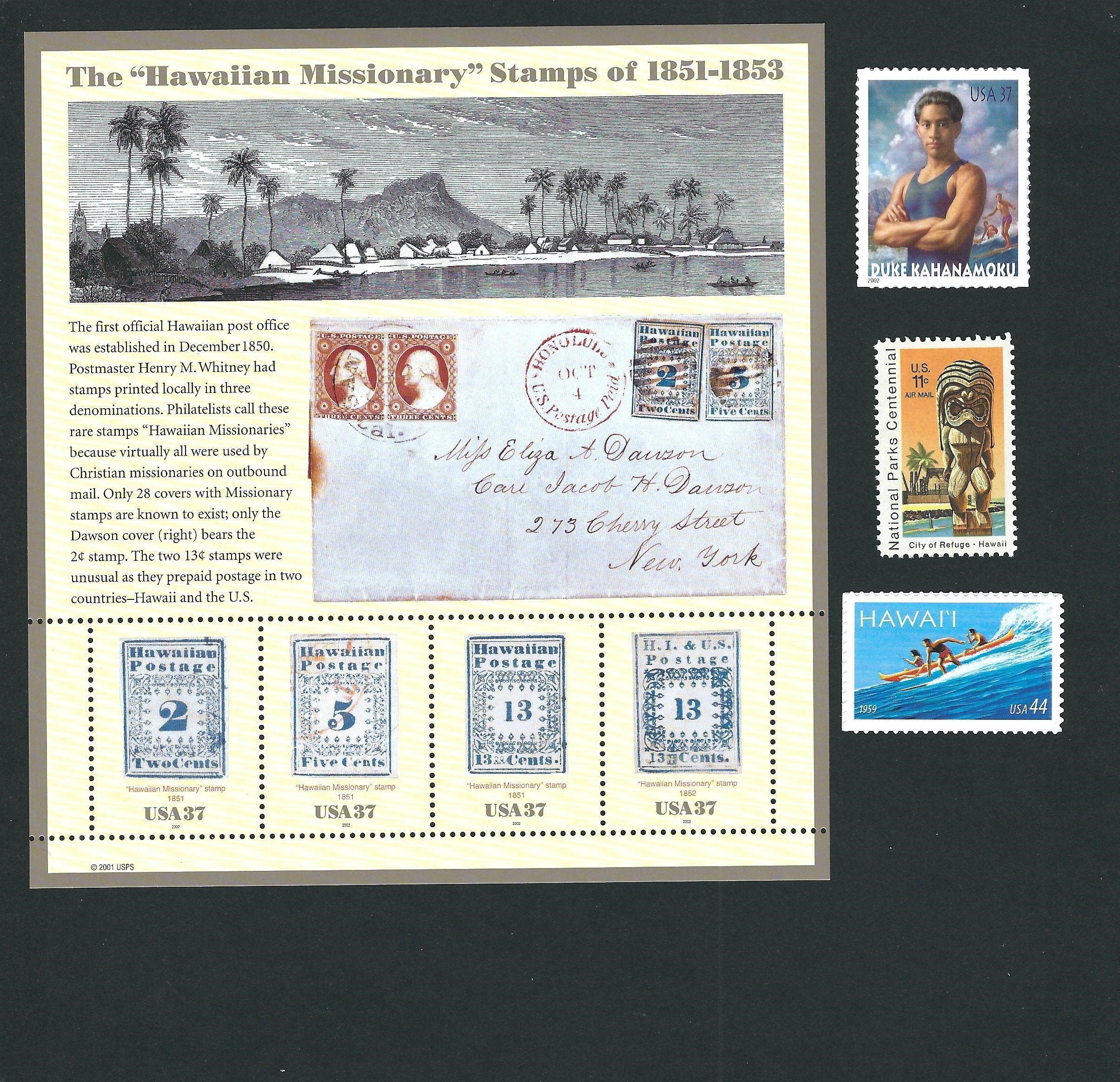 Curated Postage Set 15 Seven Unused Hawaii Themed USPS Etsy