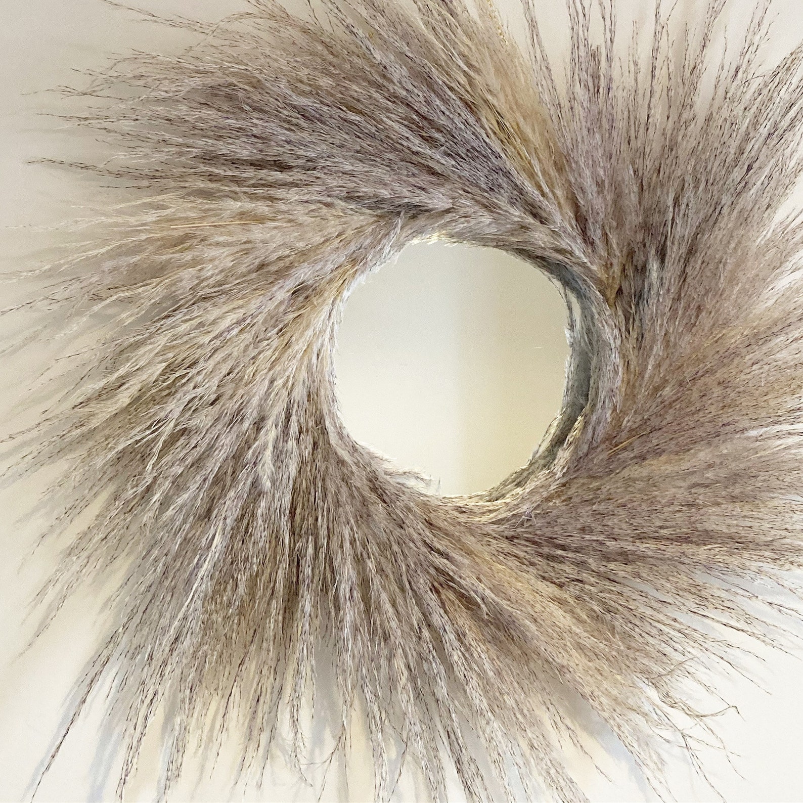 Fluffy Pampas Grass Mirror Etsy