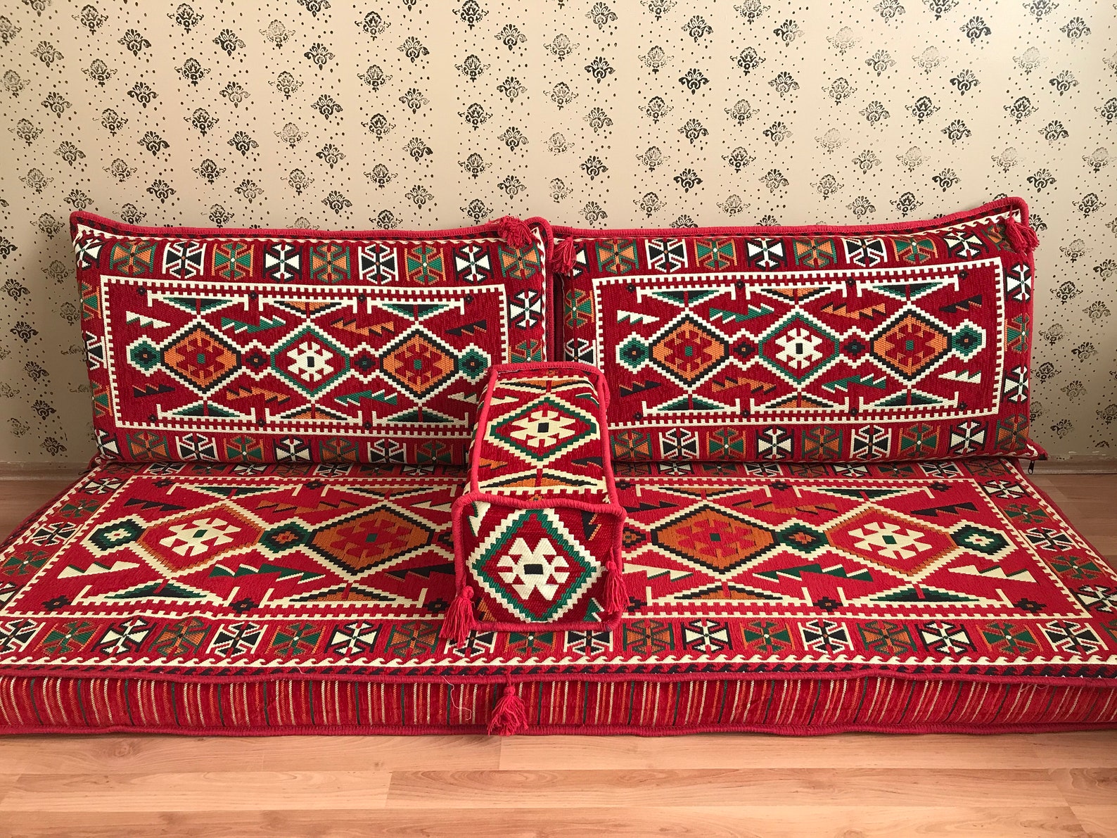 Turkish Sofa Set Oriental Floor Seating Cushion Covers Low Etsy
