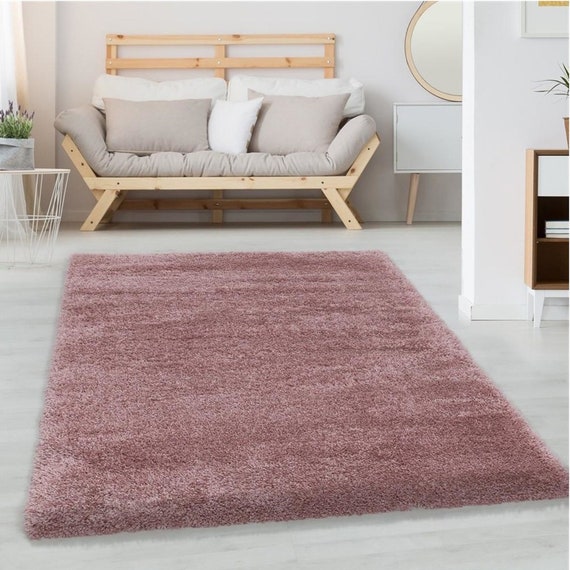 Baby Pink Area Rug for Bedroom Living Room Carpet Home Decor
