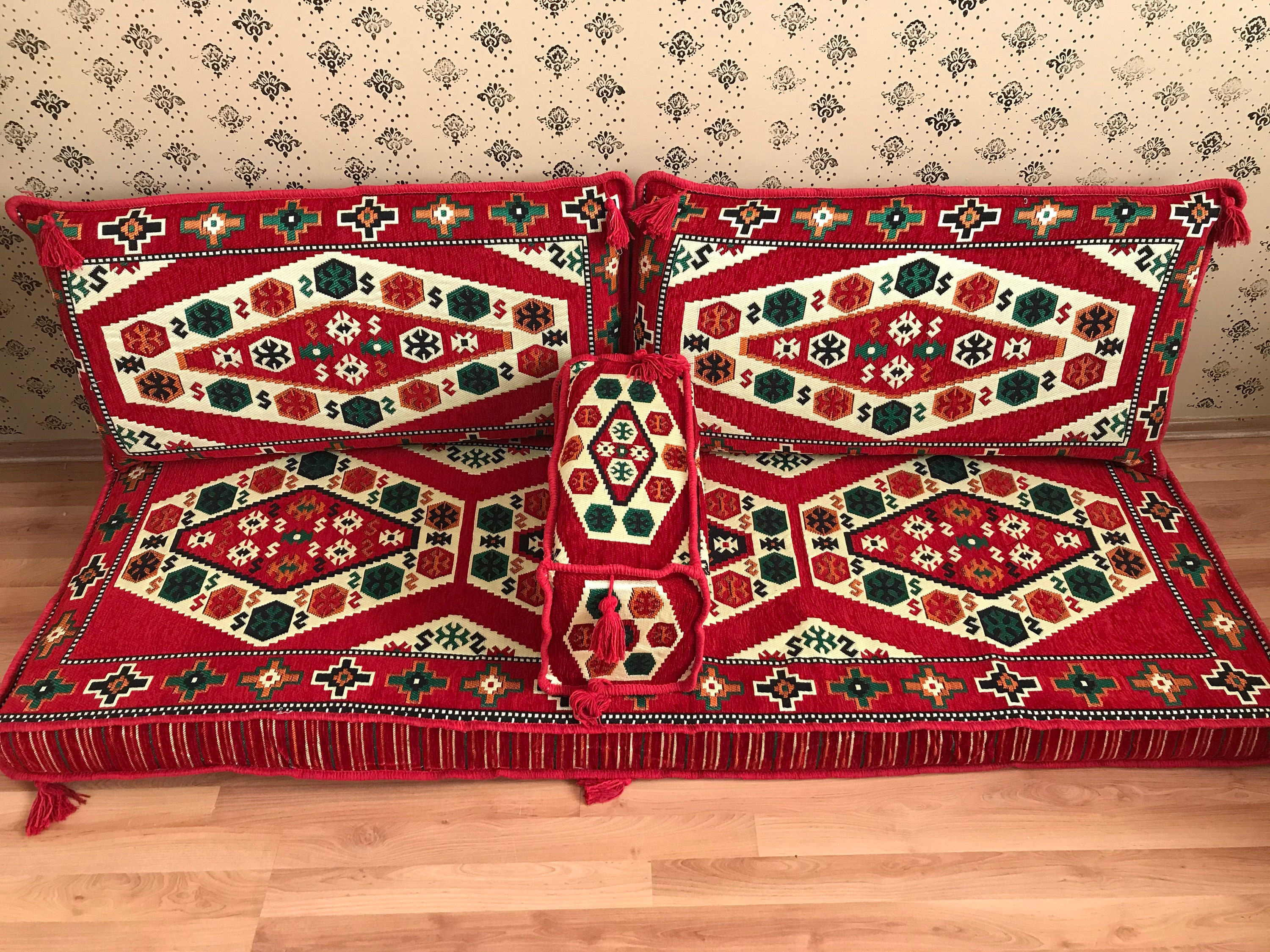 Arabisches Sofa Set Boden Sitzkissen Bezüge Low Sofa Kelim | Etsy