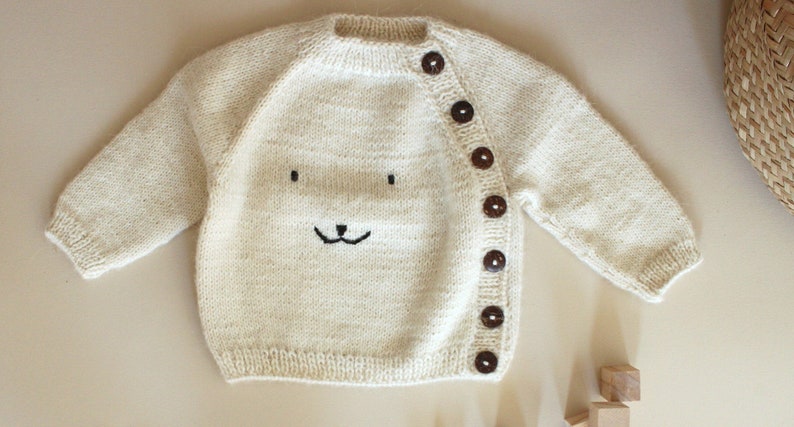 White warm Alpaca sweater, hand knit alpaca baby cardigan, kids sweater, girls sweater, baby boy, baby girl, knitted baby coat image 3