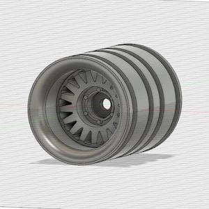 SCX24 Method Style Dually Rim - STL Instant Download 3d Printing Axial