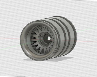 SCX24 Method Style Dually Rim - STL Instant Download 3d Printing Axial