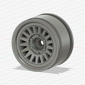 SCX24 Method Style Rim 1.0 size - STL Instant Download 3d Printing Axial