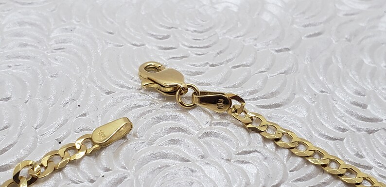 10K Gold Baby ID Bracelet Square Plate FREE Hand Engraving Available Smooth Protective Jewelry