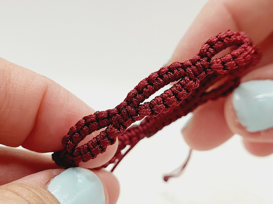 Lovely Loops Scalloped Woven Macrame Friendship Bracelet | Good Luck ...