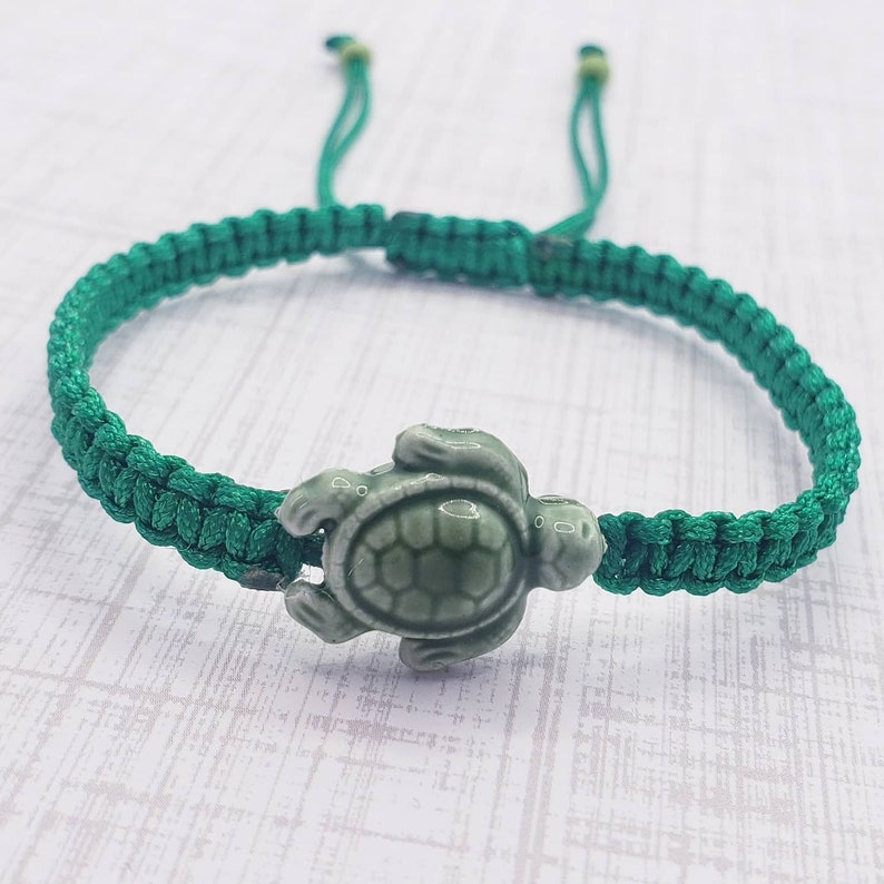 Sea Turtle Knotted Good Luck Bracelet| Various Color Turtles Available ...