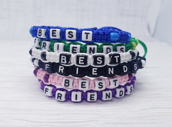 Friendship Bracelets. Bracelets With Text Best Friend. Friendship Day.  Royalty Free SVG, Cliparts, Vectors, and Stock Illustration. Image  137669504.