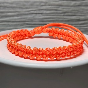 Classy Woven Lucky String Bracelet | Macrame Friendship | Good Luck | 2mm String | Adjustable - Many Colors Available