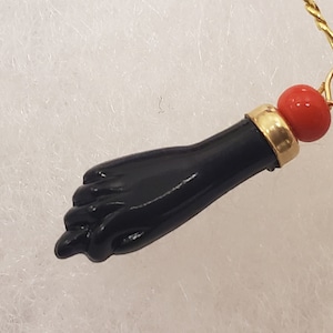 Azabache | Amulette |Main noire| Protection des yeux | Pendentif Charm|