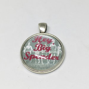 Sweet Charity Round show themed pendant