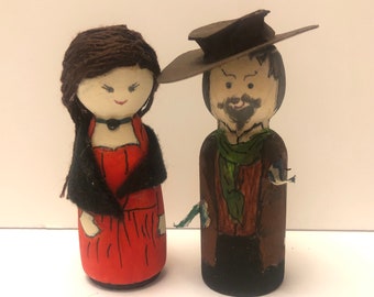 Oliver!: Fagin & Nancy Wooden Standing or Hanging Ornaments