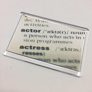 Actor Definition Theatre Fridge Magnet